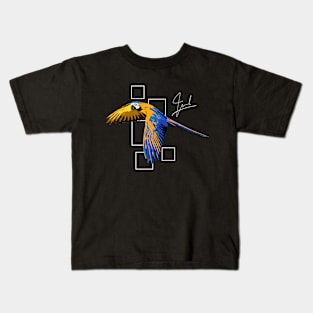 Fly Free  -  Parrot Kids T-Shirt